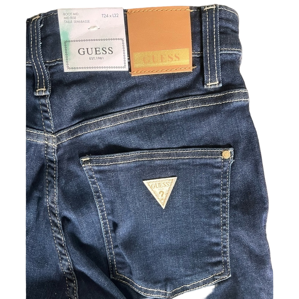 Guess Women's Boot Cut Jeans - Dark Blue